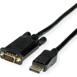 VALUE Cable DisplayPort - VGA, M / M, zwart, 1 m