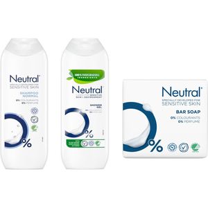 Neutral - Set - Shampoo + Douchegel + 2 x 100 gram Zeep