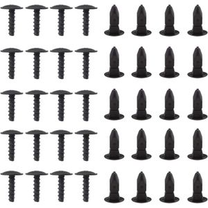 20x Wielboogvoering Bevestigingsmiddel Clip Kits - T25 Torx Hoofd Montage Schroeven N90775001 & Bijpassende Insert Grommets N90821401 .
