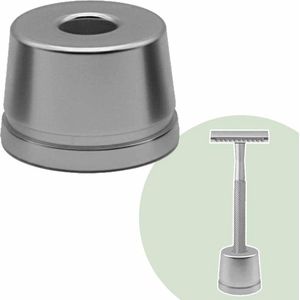 Losse Safety Razor Houder Mat Zilver - Geschikt voor Bamboozy Metalen Safety Razors