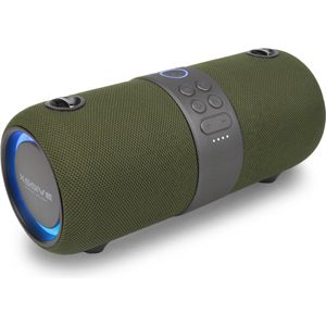 Xssive BSP05 Premium Bluetooth Speaker - 30W Vermogen - IPX6 Waterdicht - TWS Technologie - RGB Verlichting - Powerbank Functie - Groen