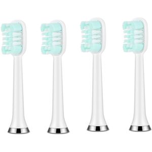 4 Stuks Opzetborstels Wit,Geschikt voor Elektrische Tandenborstels,Voor een Grondige Reiniging