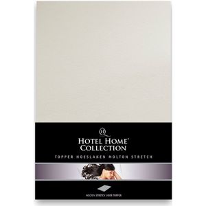 Hotel Home Collection - Topper Molton-Stretch - 160x200/220+10 cm - Wit