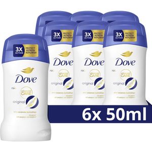 Dove Advanced Care Anti-Transpirant Deodorant Stick - Original - verbeterde formule met Pro-Ceramide technologie - 6 x 50 ml