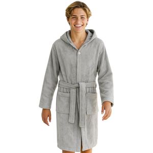 Unyqoos® Comfortabele katoenen badjas met capuchon voor kinderen en tieners