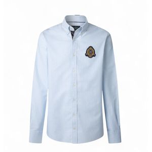 Hackett - Heritage Oxford - Overhemd - Blauw - Lange Mouwen