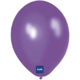 Paarse Metallic Ballonnen 30cm - 100 stuks