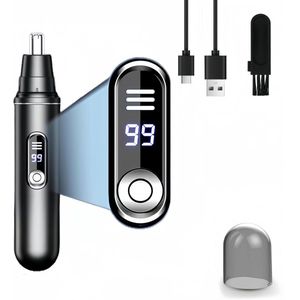 Neustrimmer - Elektrische Neustrimmer - Zwart - Oplaadbaar via USB - Waterdicht Ontwerp