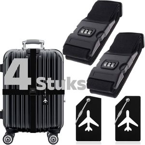 Beefree kofferriem met tsa cijferslot - bagage riem - luggage strap - kofferband gesp - 200 cm - - Mode accessoires online Mode van de beste merken 2023 op beslist.nl