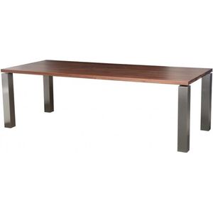 Vergadertafel amsterdam breed 240cm diep 100cm bladkleur leem matlak