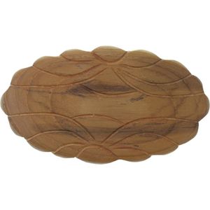 Behave - Haarspeld bruin bewerkt hout - natuurlijke look voor lang haar