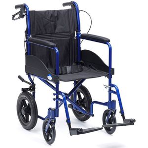 Transport rolstoel Expedition Plus - Belastbaar tot 130 kg - Dubbele rem - Handremmen voor de duwer