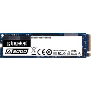 Kingston A2000 NVMe/PCIe M.2 SSD 2280 harde schijf 250 GB M.2 NVMe PCIe 3.0 x4