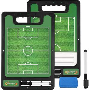 Magnetisch Tactiekbord - Voetbal Tactisch Bord - 60x90 cm - Magnetisch en Droog Afwisbaar - Coachen en Training