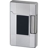 Jean Claude Dustin chroom met zwart vak vuursteenaansteker