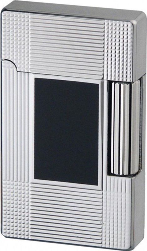 Jean Claude Dustin chroom met zwart vak vuursteenaansteker