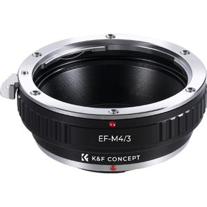 K&F Concept EOS EF-M43 high precision adapter - Canon EOS EF lens op Micro Fourthirds M4/3 camera