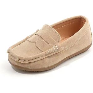 Nette Suede Kinderschoenen - Kind - Schoen - Jongen - Beige
