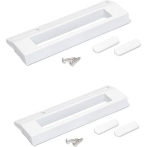 2st - Deurgreep van koelkast - universeel - 18.5cm - universele handgreep greep diepvries deur - Geschikt voor Bosch Siemens AEG Zanussi Bauknecht Ikea Whirlpool