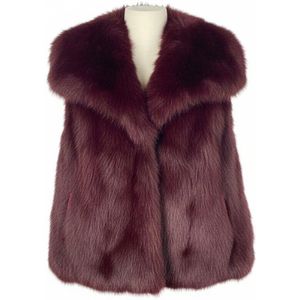 HS Premium Faux Fur Mouwloze Jas – One Size – 100% Polyester – 5 Kleuren