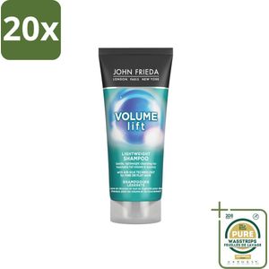 20 x John Frieda – Shampoo – Volume Lift Lightweight – Luchtig volume – 75 ml - Grootverpakking - Koffiezetapparaat