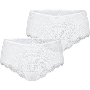 Bellivalini Dames Slip Onderbroek – Wit (2Pack) – M – MS-GAB-144-Shorts-2P