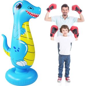 Bokszak voor Kinderen - Vrijstaand en Opblaasbaar - Ideaal voor Fitness en Stressvermindering