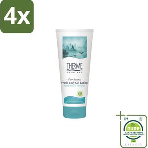 Therme - Finn Sauna Fresh - Body Gel - Verfrissend - Verzorgend - 200ml - Voordeelverpakking - 4 stuks - Verfrissende body gel - Sauna gel