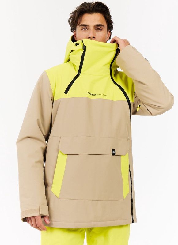 Protest Prtlado - Skijas Heren - Winterjas - Skipasvak - Waterkolom 10K – Lime Splash