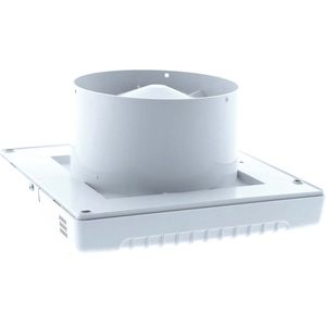 Badkamerventilator wit Ø125mm met insectengaas, vochtsensor