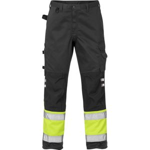 Fristads Hi Vis Broek Klasse 1 2032 Plu - Hi-Vis geel/zwart - C50