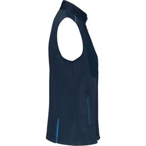 Bodywarmer Dames L WK. Designed To Work Mouwloos Navy / Light Royal Blue 65% Polyester, 35% Katoen