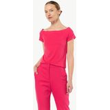 comma - T-Shirt Body - Off-the-Shoulder - Luxe Mix van Modal en Katoen