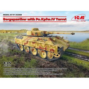 1:35 ICM 35360 Bergepanther with Pz.Kpfw.IV Turret - Panzerkampfwagen V Panther Plastic Modelbouwpakket