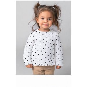 Starry Indigo - Valentijnsdag T-shirt voor meisjes met love hart