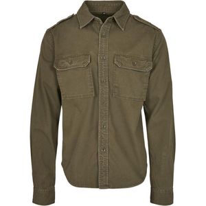 Urban Classics Overhemd -3XL- Vintage Groen