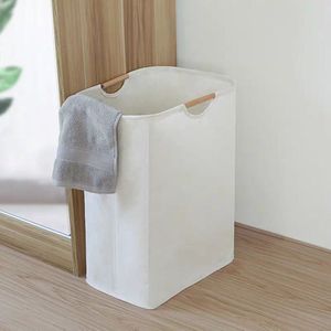 HAUSS SPOLE Wasmand-Inklapbaar Ontwerp - Laundry bag - Wassorteerder - Voor Badkamer & Slaapkamer-40×27×56 cm-Linnen-Beige