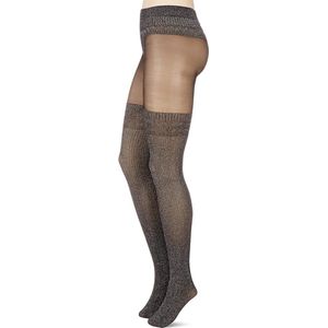 Kunert glitter panty maat 40/42 aubergine