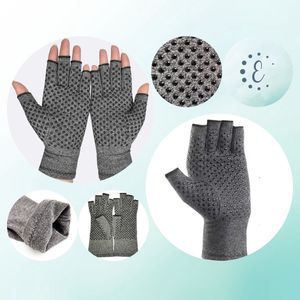 Therapeutische handschoenen | De enige echte | Extensso® | kleur: Antislip-Grijs | Maat: L | Reuma | Artrose | Compressie Handschoenen | 88% cotton, polyester, 12% spandex