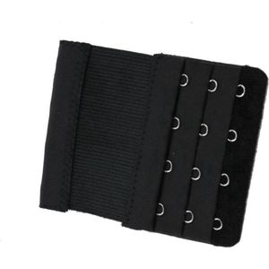 Scoby - 3 BH Verlengstukjes (4 Haaks) - Zwart - Extenders voor Comfortabele Pasvorm - Bra Extenders for Adjustable Fit