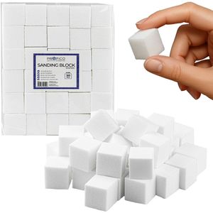 30x Mini Polijstblokjes Wit 100/100 - Perfecte Nagelvoorbereiding