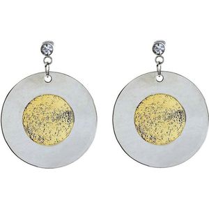 Behave - Oorhangers dames - Rond bi-color design voor dagelijks gebruik
