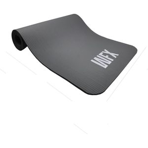 #DoYourFitness - fitness mat perfect voor pilates, aerobics, yoga - »Yogini« - non-slip, slijtvast - 183 x 61 x 1,0cm cm - grijs