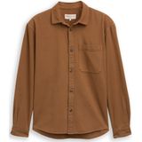 TOM TAILOR DENIM - Overhemd - Cognac - Comfort Fit - Lange Mouw