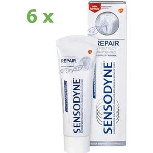 Sensodyne Repair & Protect Whitening Tandpasta 6 x 75ml voordeelverpakking