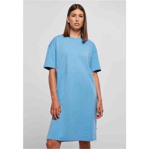 Urban Classics - Organic Oversized Slit Tee Korte jurk - L - Blauw