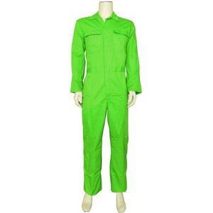 Yoworkwear Kinderoverall polyester/katoen appelgroen maat 176