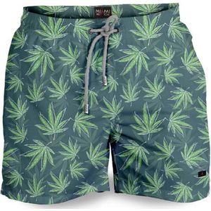 Miami Beach | Hoogwaardige Kwaliteit Zwemshort | Zwembroek | Beachshort | Heren | Sneldrogend | Maat M | 193 Green