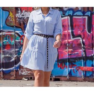 Esmee Dress Blue - Jurk - Blauw - One Size - Luvee Fashion