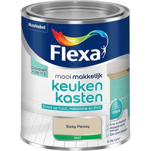 Flexa - Mooi Makkelijk Keukenkasten Mat - Muurverf - Easy Peasy - Mengverf - 0.75 Liter